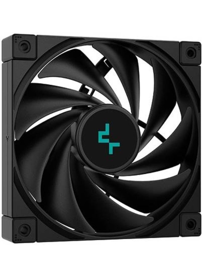 DeepCool LT720 high performance liquid CPU cooler provides strong heat dissipation power with a 360mm radiator, three precision tuned FK120 fans, and a multidimensional infinity mirror top cap. - Image 3